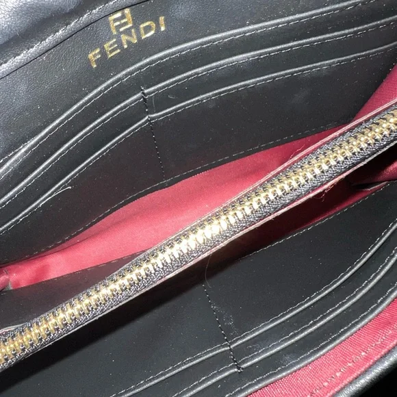 Fendi Brown Monogram Crossbody with Gold Chain Strap - Picture 12 of 16